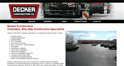 Desktop Screenshot of deckerconstruction.com